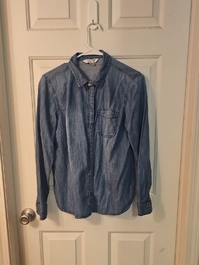 Old Navy Light Blue Denim Shirt